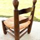 Brutalist children's chair attributed to Charles Dudouyt, 19th century.