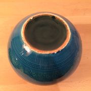 Vase boule Bitossi Aldo Londi Rimini Blue