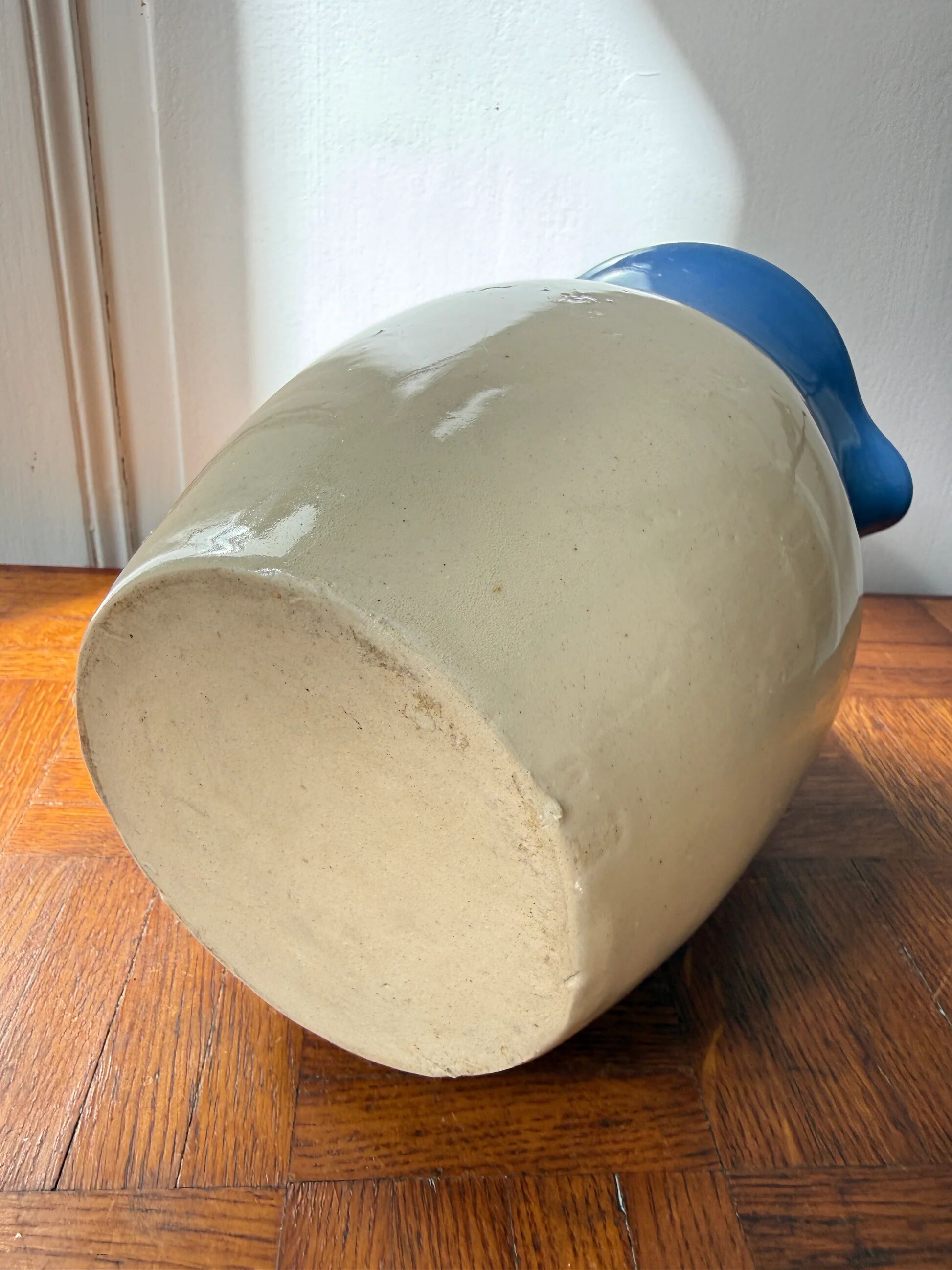 Glacier blue ceramic jug