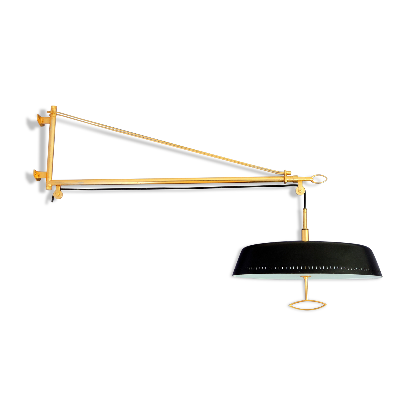 Wall lamp with telescopic counterweight Stilnovo brass
