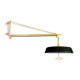 Wall lamp with telescopic counterweight Stilnovo brass