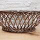 Vintage braided metal basket