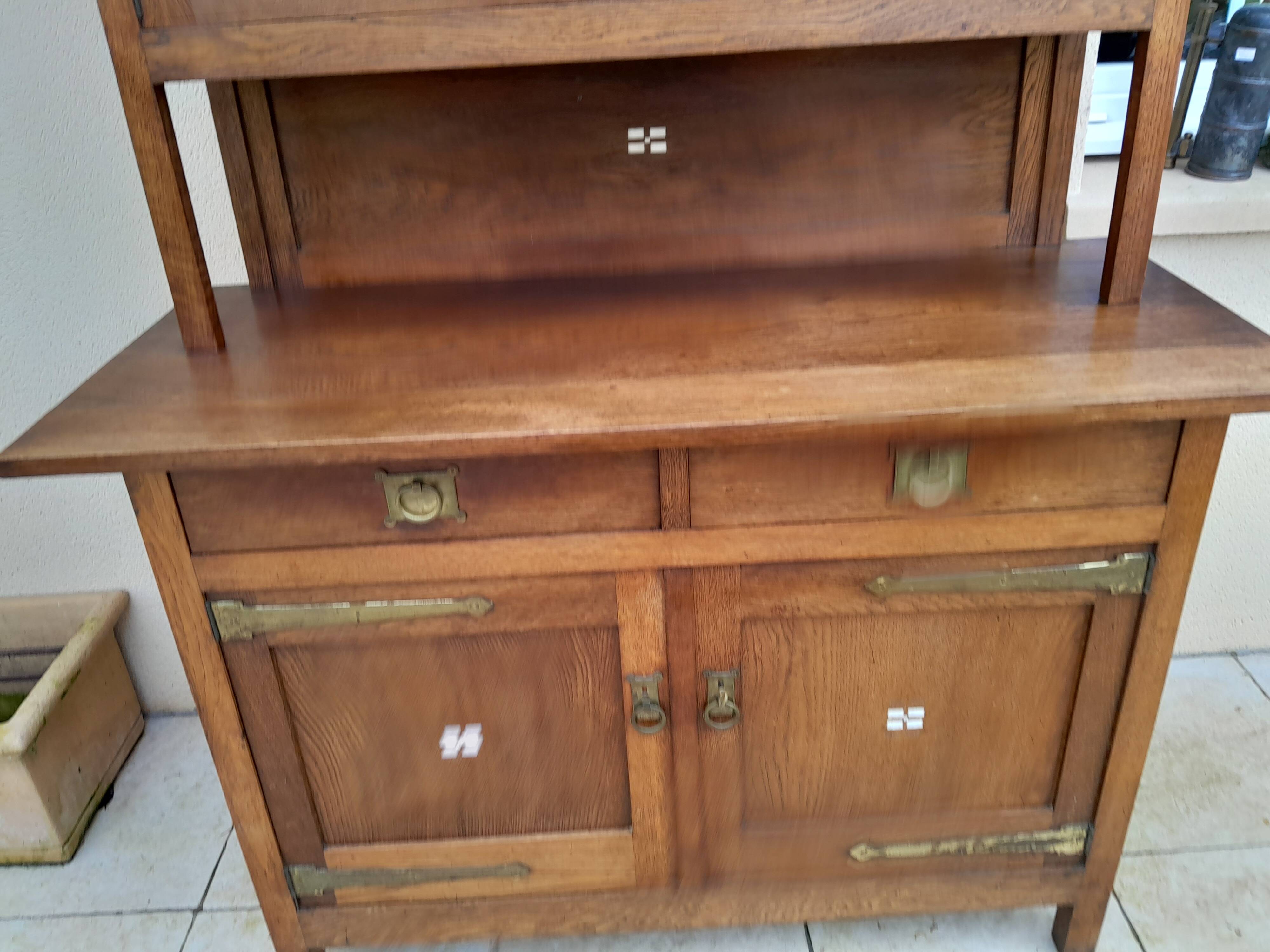 Antique art deco sideboard shapland and petter vintage