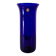 Vase de Bohême en verre bleu cobalt