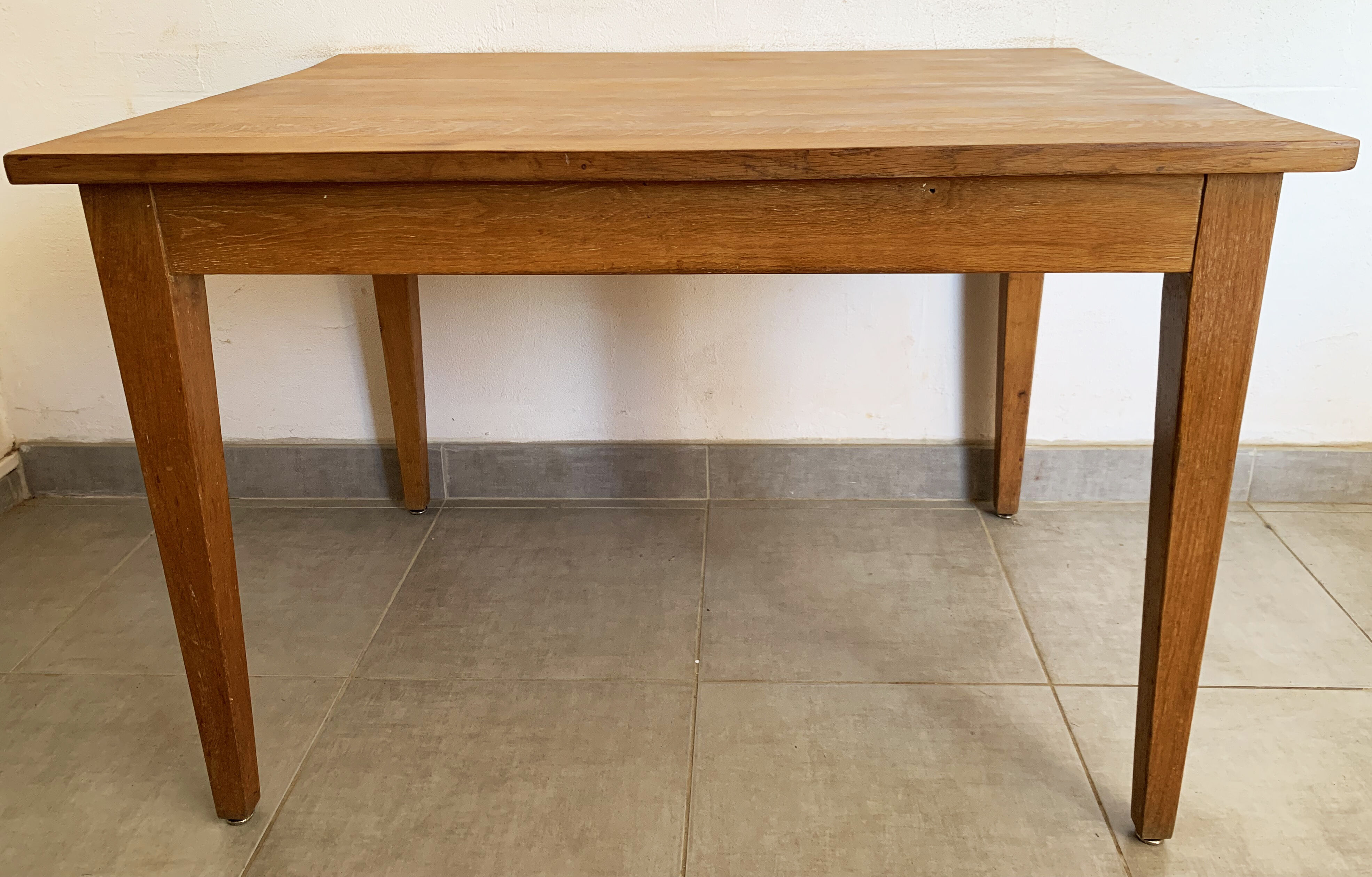 Table de ferme vintage ou bureau en bois massif