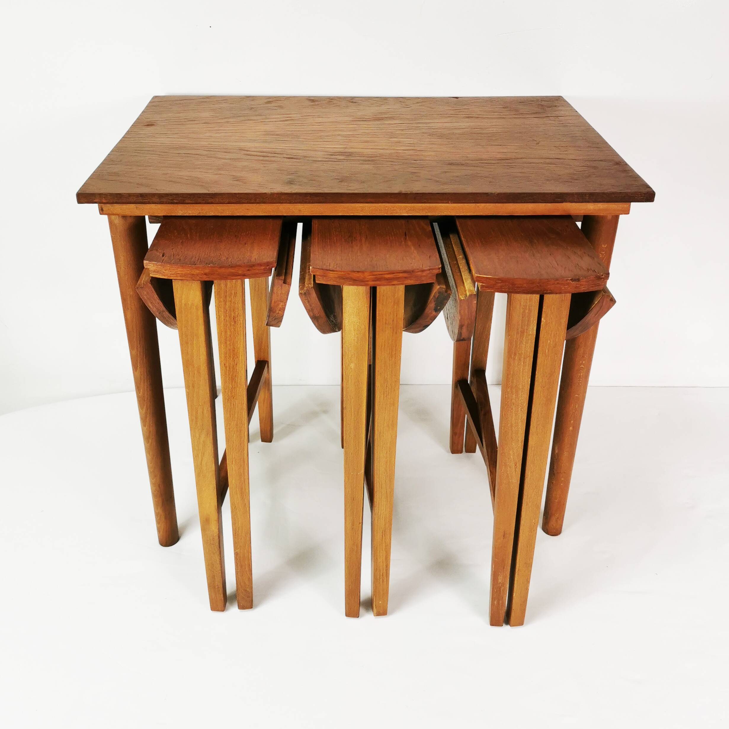 Mid Century Folding Tables, designed by P. Hundevad, Novy domov, Czechoslov