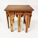 Mid Century Folding Tables, designed by P. Hundevad, Novy domov, Czechoslov