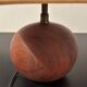 Lampe boule bois massif