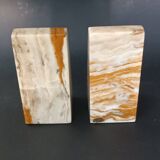 Vintage pyramid onyx bookends