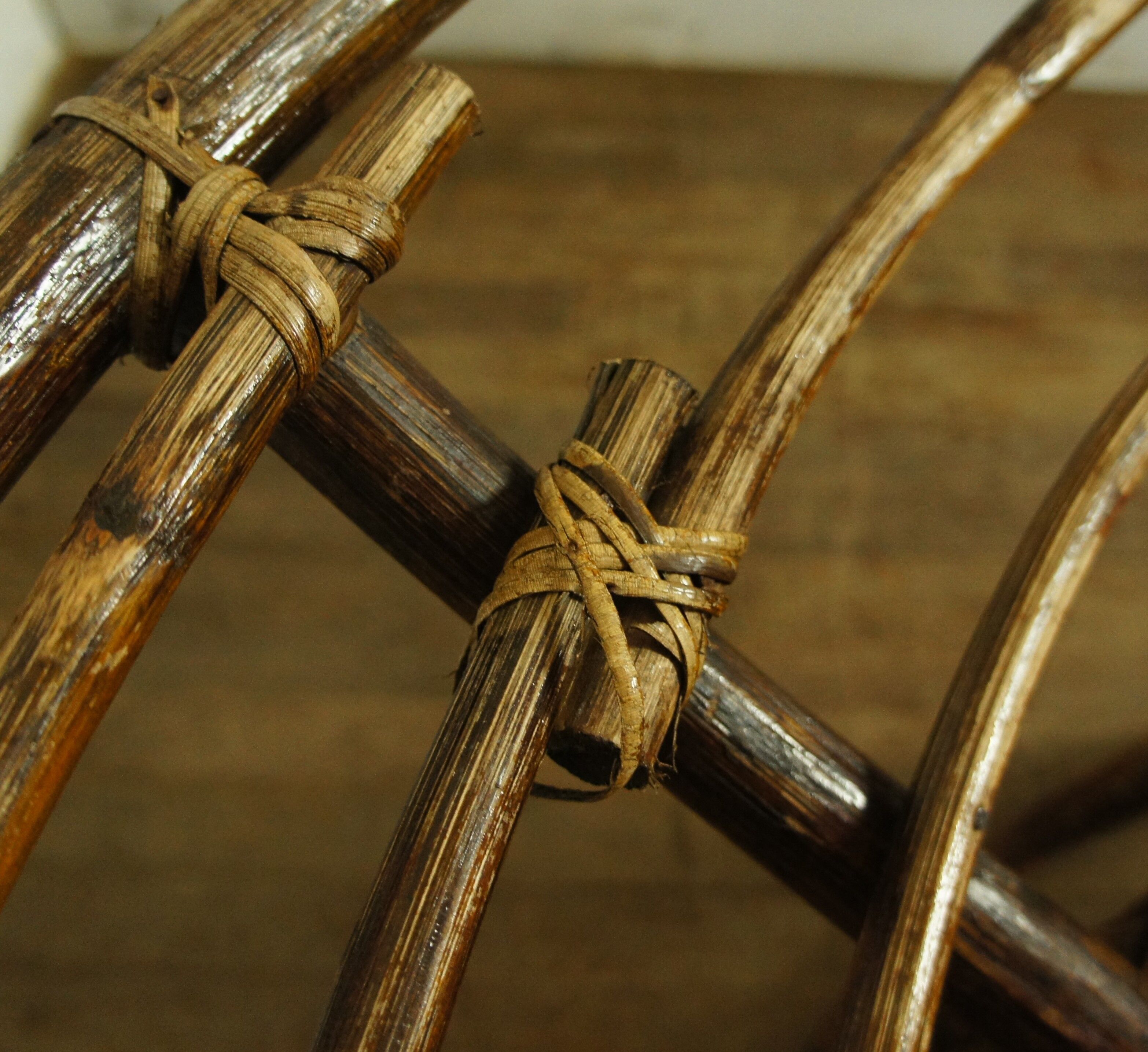 Armchair Papasan in rattan XL