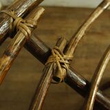 Armchair Papasan in rattan XL