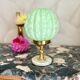 Art Deco lamp with uraline globe