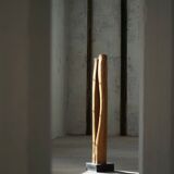 Large Wooden Sculpture "Joy" by Ole Wettergren, Modern Danish, 1980s