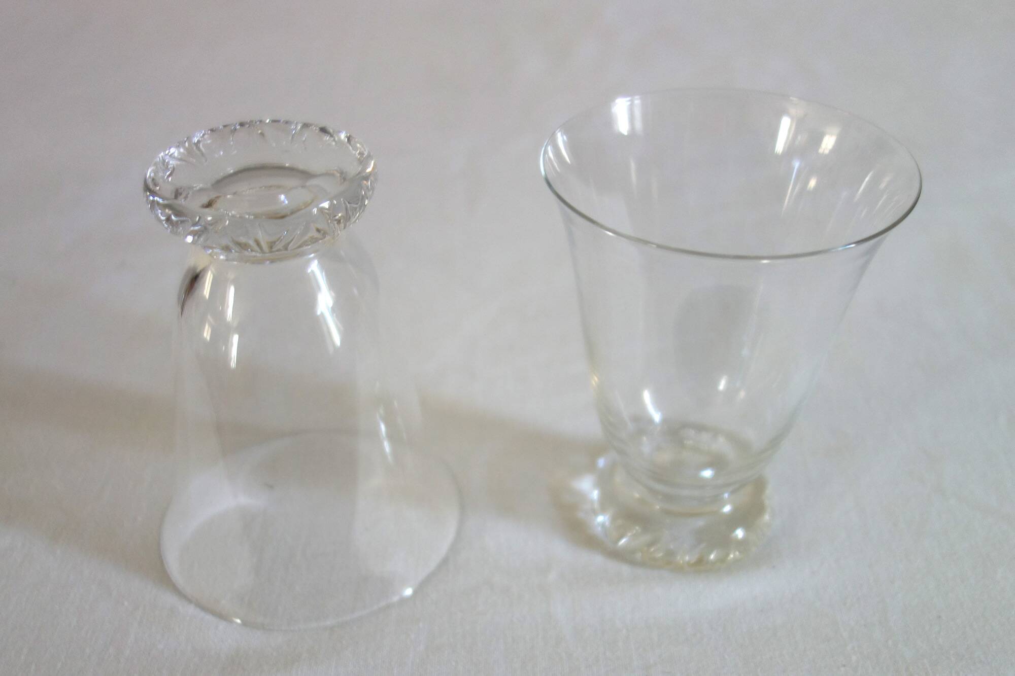 6 Daum Kim model wine glasses, mid-20th century
