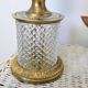 Cut crystal lamp with a gilded bronze mount, early 20th century.