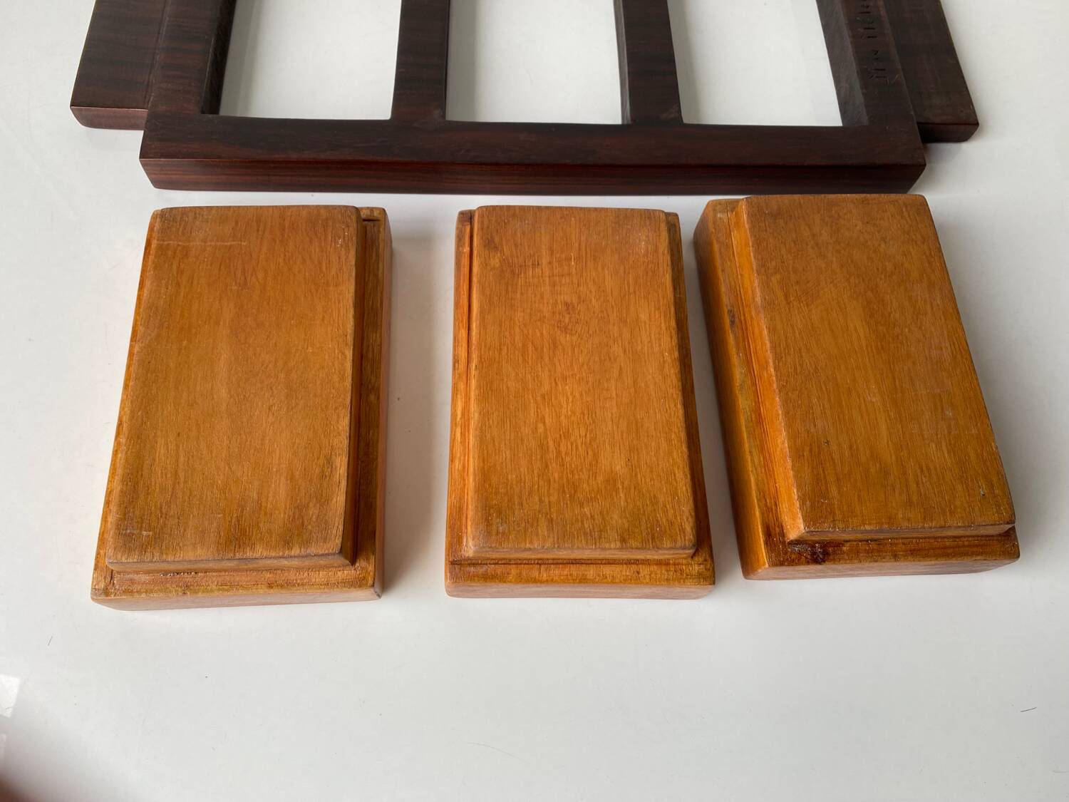 Solid wood aperitif/cocktail tray by Max Meder