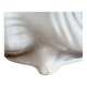 Cache pot coquillage barbotine blanche