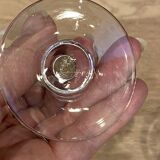 Set of 6 engraved wine glasses