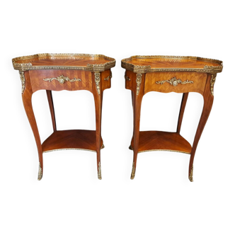 Pair of rosewood coffee tables