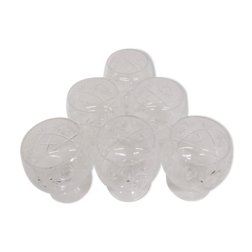 Verre à cognac en cristal taillé HEMAH