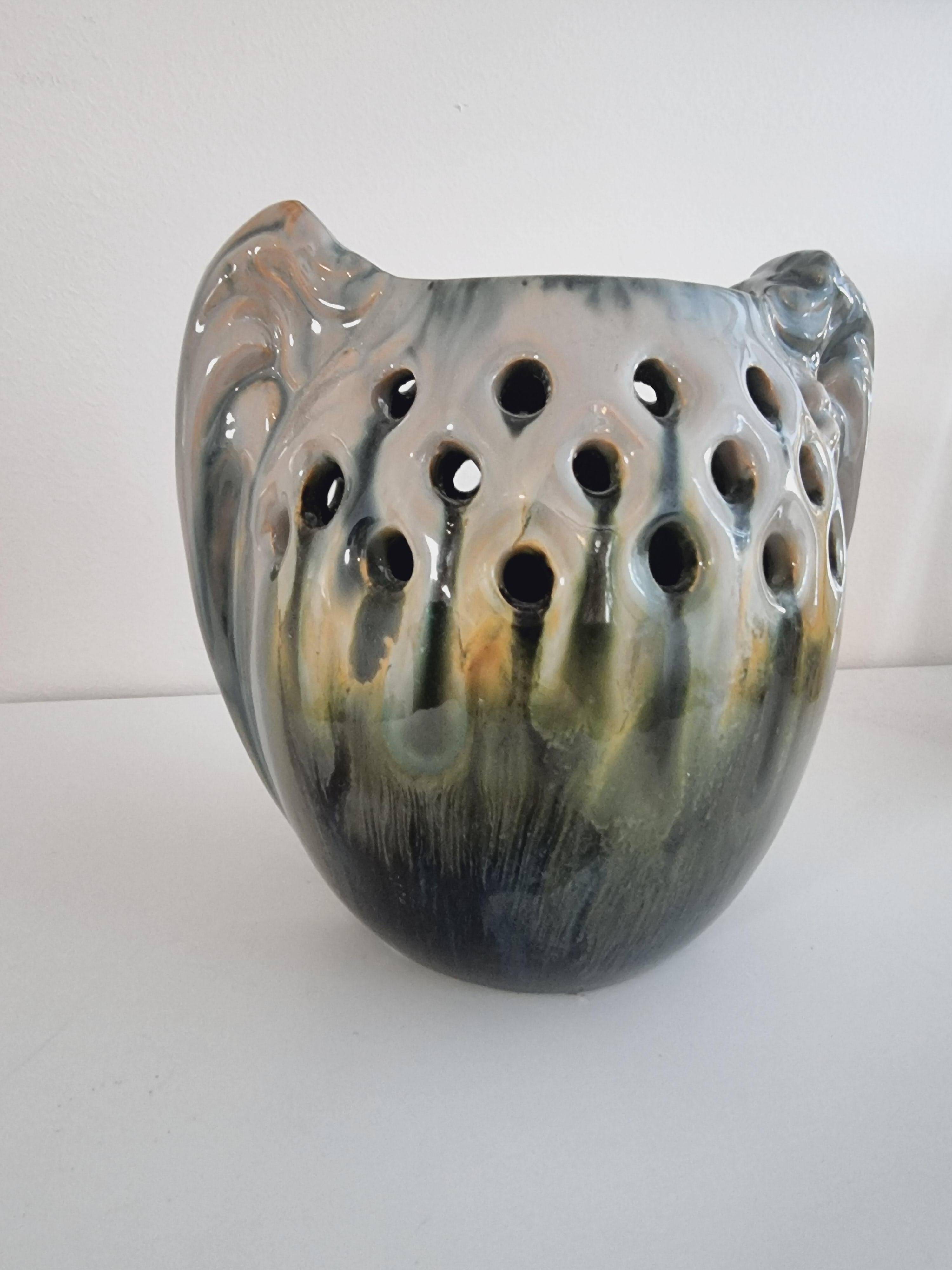 Michael Andersen & Son (MA&S) rare ceramic vase, Jugend, early 20th century, Denmark.