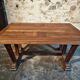 French vintage table in solid oak, Arts & Crafts style, 1930s–1940s.