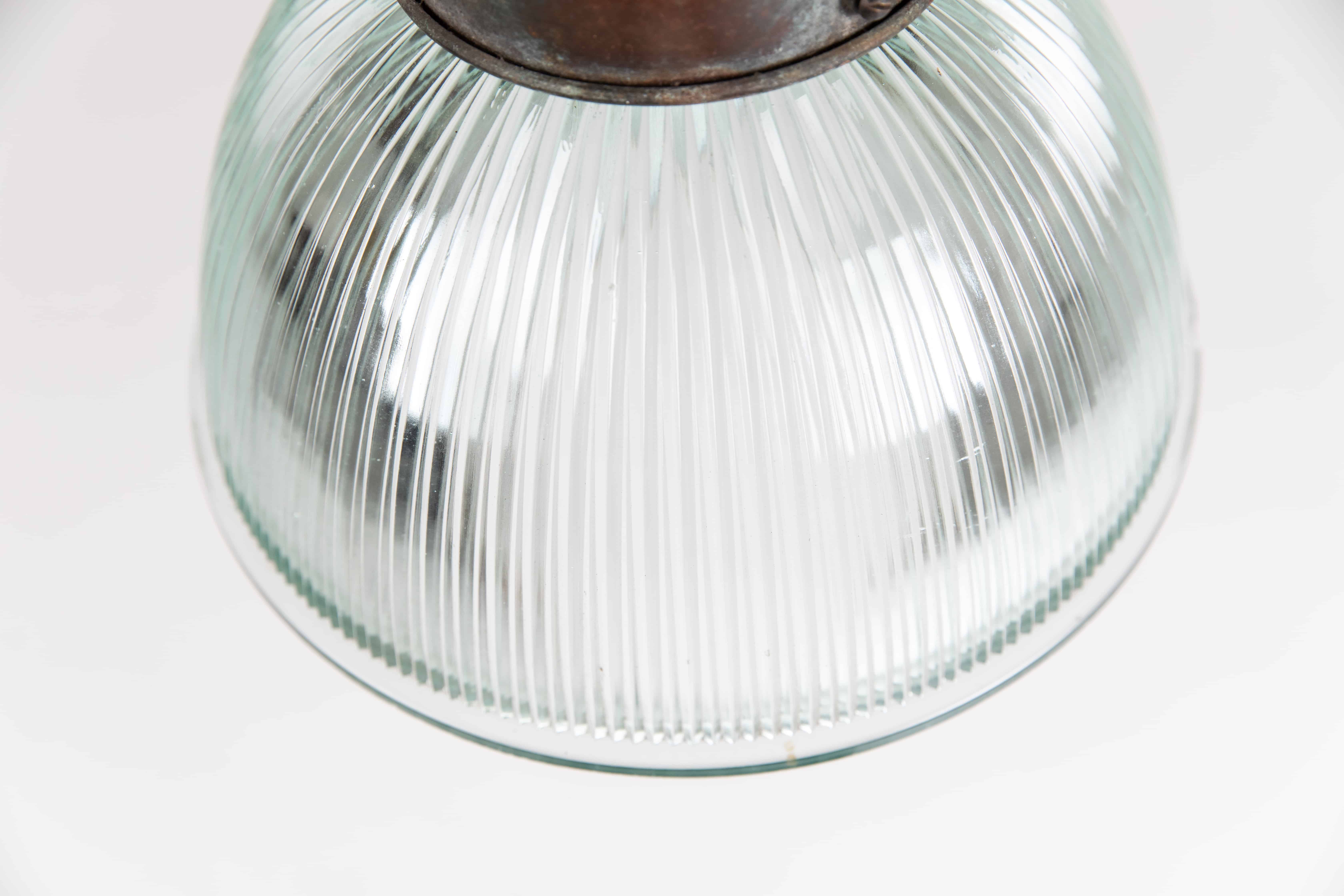 Tinted Holophane Pendant