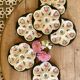 Set of 6 vintage oyster plates - Henriot - Quimper