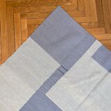 Modern blue kilim carpet