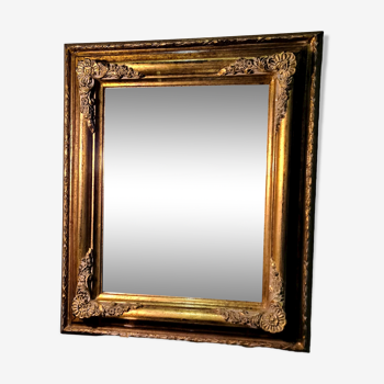 Miroir bois patine doré  58x70cm