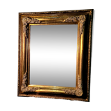 Mirror wood patina gold 58x70