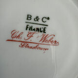 Set of 6 Teacups with Saucers | Bernardaud circa 1900