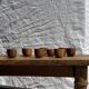 Mini cup, saucer or egg cup in teak H5 D5