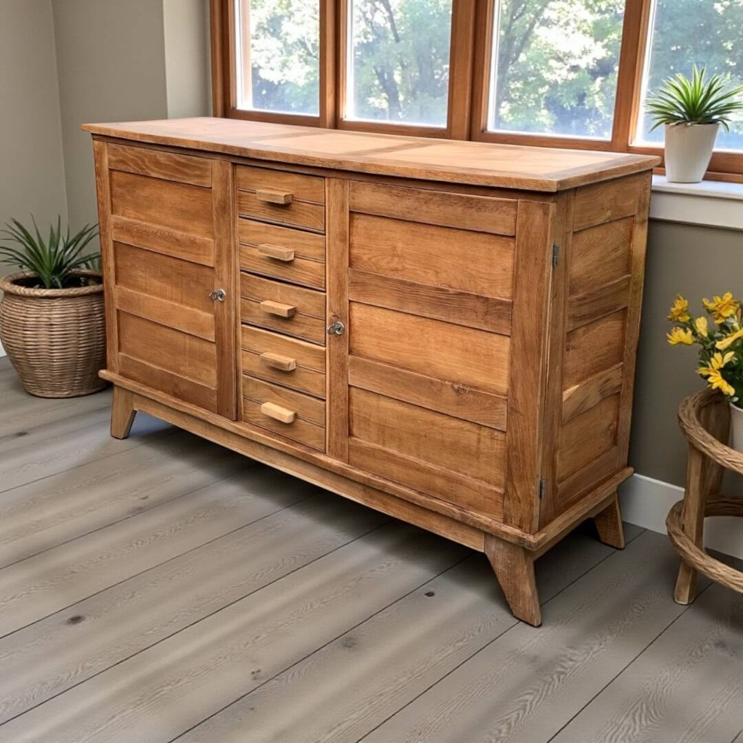 Buffet René Gabriel pieds compas 1945/50