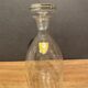 Mid-twentieth glass decanter with cut decoration signed Bayel