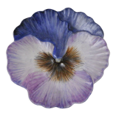 Flat plate or empty ceramic pocket: in bloom a colorful Thought signed Guillot France TBE
