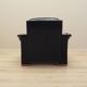 Black armchair, Italian design, 1980s, manufacture: Italy