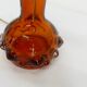 Lampe de table en verre vintage Kosta Boda orange 1960