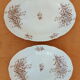 Duo of old oval dishes