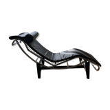 Leather lounge chair