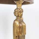 Empire style console with caryatid decoration. Circa 1880.