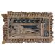 Rare 17th Century French Aubusson Tapestry Cushion with Figural Design & Tassels