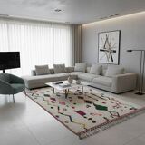 Colourful Moroccan rug in Azilal style