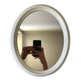 Oval plastic mirror 70s