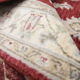 Handmade traditional red ziegler rug floral wool area rug- 124x187cm