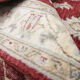 Handmade traditional red ziegler rug floral wool area rug- 124x187cm