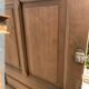 Passage door in patinated fir XX century