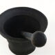 Antique 19th century cast iron pestle and mortar