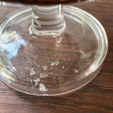 Set of 6 vintage Luminarc stemmed glasses from the 70s