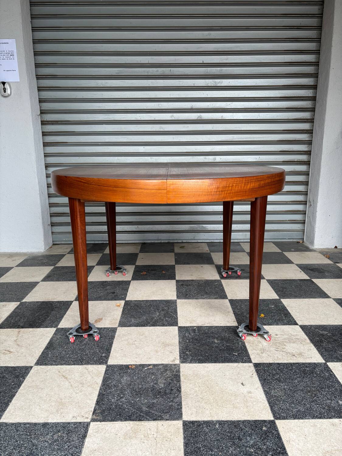 Table extensible en teck vintage